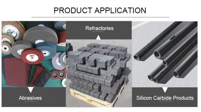 مسحوق سيك المقاوم للنيران 99 ٪ نقاء الكربورندوم الصخور الكربويد السيليكوني مسحوق مطحون 2
