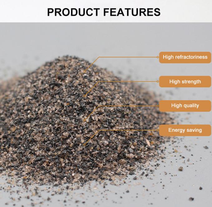 56-58% Al2o3 المقاوم للنار أندالوسيت السعر 0-1mm 1-3mm 200mesh المواد الخام المقاومة للنار 1