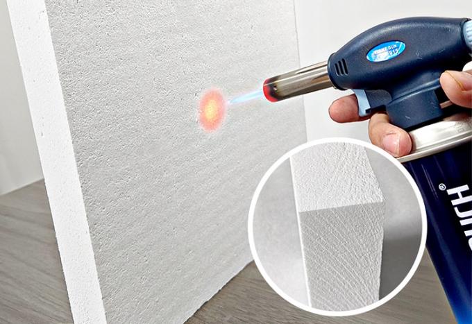 ألواح الألياف السيراميكية المقاومة للحرارة من 2000 درجة ألواح الألياف المتعددة الكريستال للفرن والفرن مواد عزل 0