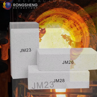 رونغشينغ Jm23 Jm26 Jm28 Jm30 الطوب الخفيف المقاوم للحرارة موليت العازل الطوب الحارض للفرن والغلادة