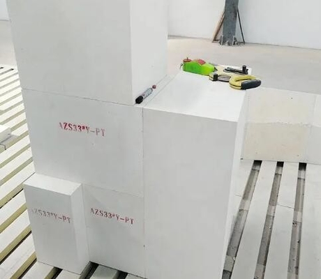 الطوب الصناعي من الطوب النارية الزركونيا الطوب الكوروندوم Azs الطوب الحار