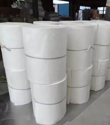 المواد العازلة الحرارية من الفرن 1260 بطانية الألياف السيراميكية 128kg / M3 160kg / M3 بطانية ألومنيوم السيليكات الألياف