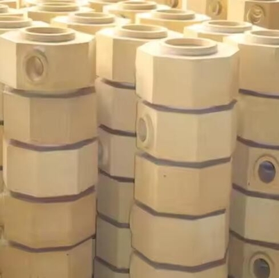 حديد الصلب صناعة الصهارة الطوب المحلي المقاوم للنيران القناة / الغطاء / الجولة / مربع الألومينا Fireclay Runner الطوب صب البوق الطوب