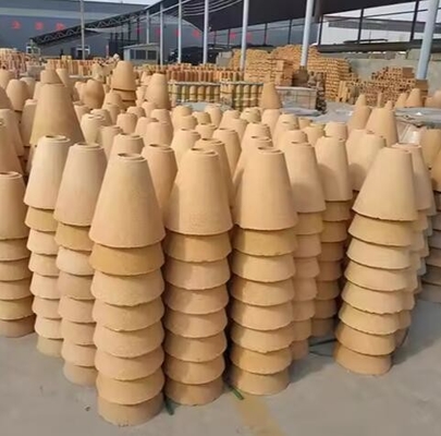 حديد الصلب صناعة الصهارة الطوب المحلي المقاوم للنيران القناة / الغطاء / الجولة / مربع الألومينا Fireclay Runner الطوب صب البوق الطوب