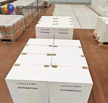 أفران ذوبان الزجاج المواد المقاومة للنيران المصبوبة Azs Block Zirconia Corundum الطوب Azs-33# Azs-36# Azs-41# الطوب المصبوب بالاندماج