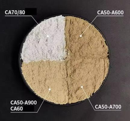 الاسمنت الكالسيوم الألومنيت المقاوم للنيران Ca50 Ca60 Ca70 C80 الألومنيوم العالي الاسمنت الحار للصب المقاوم للنيران