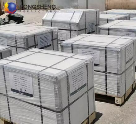 كتل AZS عالية الكثافة AZS 33 AZS 36 AZS 41 طوب زركونيا كوراندوم مصهور AZS للأفران الزجاجية