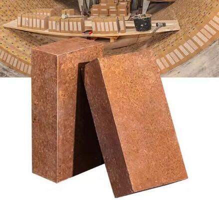 طوب المغنيسيوم المقاوم للحرارة العالية مقاومة ممتازة للخبث طوب المغنيسيا الملبد لتبطين أفران الصلب