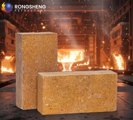 طوب المغنيسيوم المقاوم للحرارة العالية مقاومة ممتازة للخبث طوب المغنيسيا الملبد لتبطين أفران الصلب
