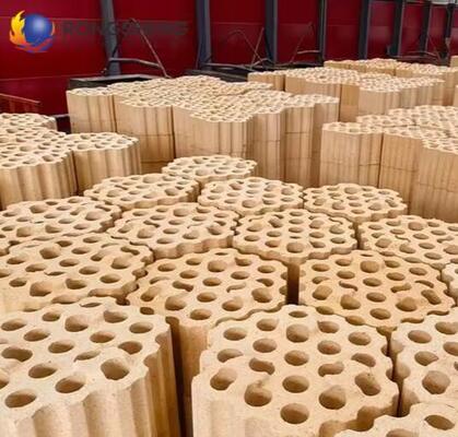 High Temperature Heat Storage Silica Brick Refractory Grid Brick High Purity Silica Checker Bricks For Hot Blast Stove