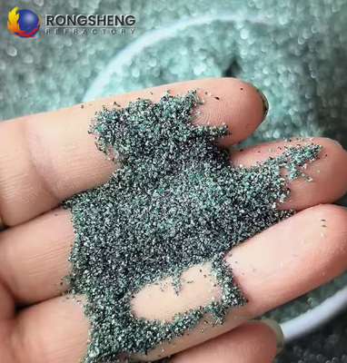 نقاء مرتفع RONGSHENG غبار كاربيد السيليكون الأخضر الرماد القطع 240# 360# F1200 القوة العالية 1900 السيراميك المقاوم للنيران