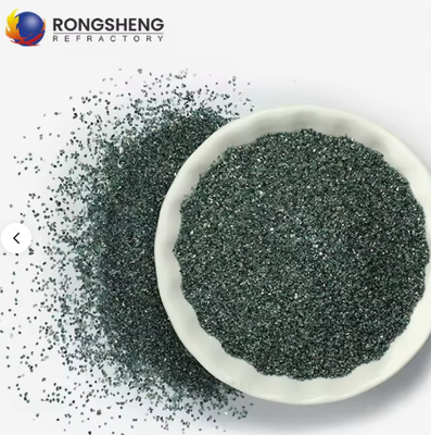 نقاء مرتفع RONGSHENG غبار كاربيد السيليكون الأخضر الرماد القطع 240# 360# F1200 القوة العالية 1900 السيراميك المقاوم للنيران