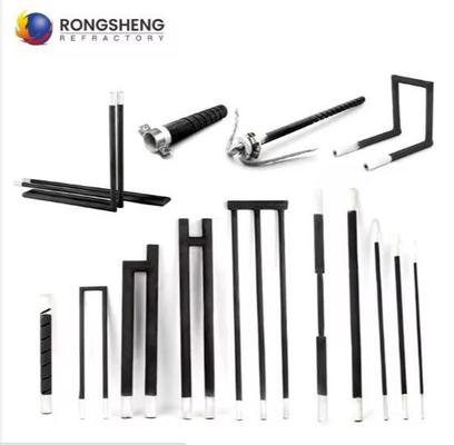 عنصر تسخين كربيد السيليكون من النوع U و W و H والحلزوني والمستقيم، قضيب تسخين Sic لعناصر تسخين فرن التلبيد